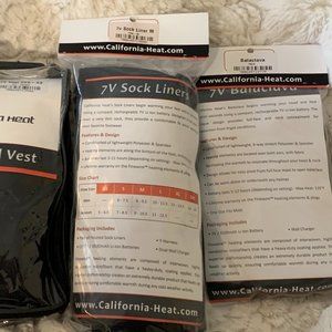 CALIFORNIA HEAT 7 V SOCK LINERS NWOT